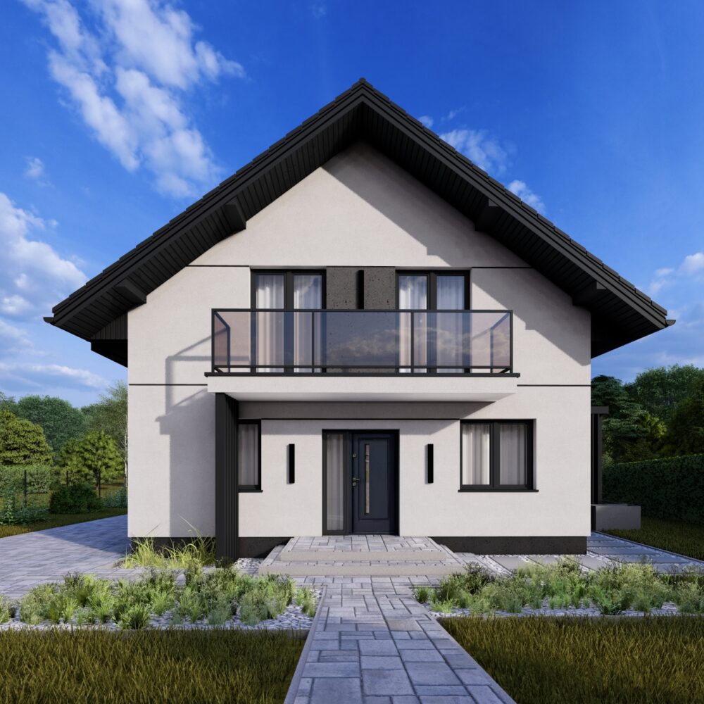 Projekt elewacji domu jednorodzinnego