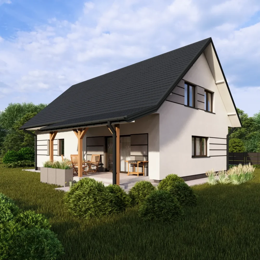 Projekt elewacji “Domu w lucernie”